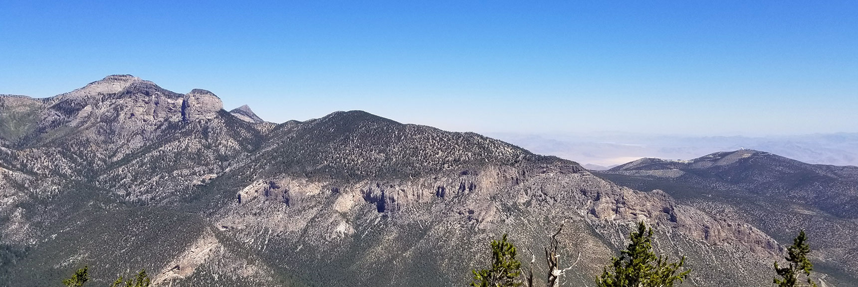 View of Mummy Mt. and Fletcher Peak from Harris Mountain, Nevada