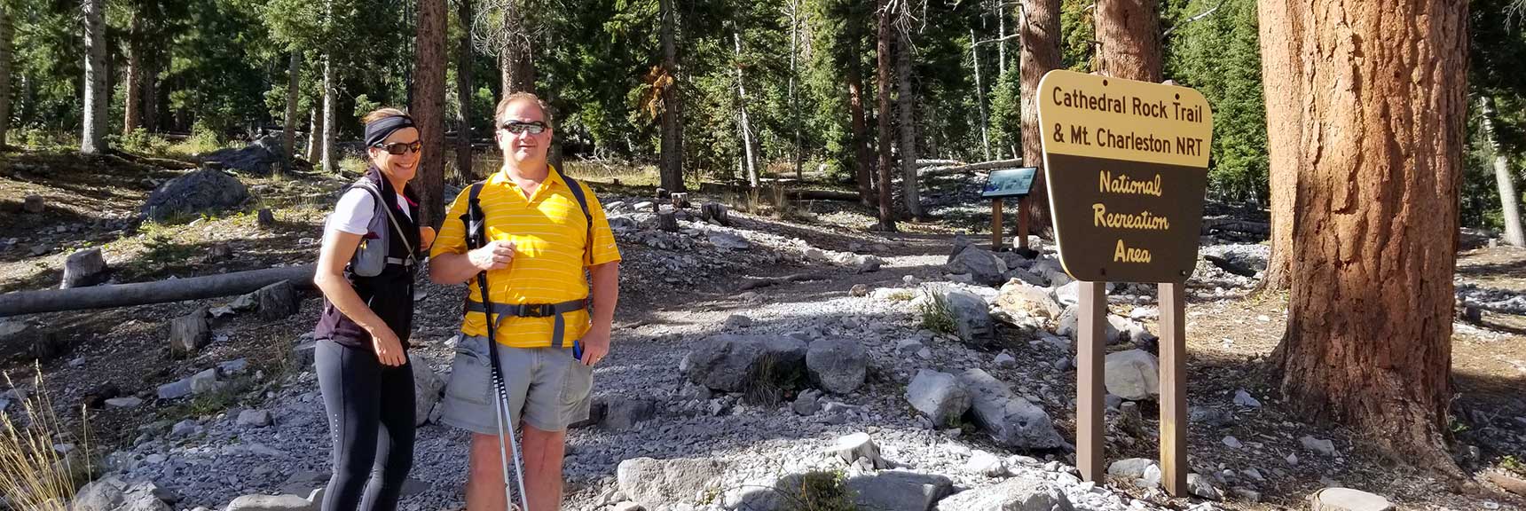 Trailhead for Cathedral Rock in Mt Charleston Wilderness, Nevada