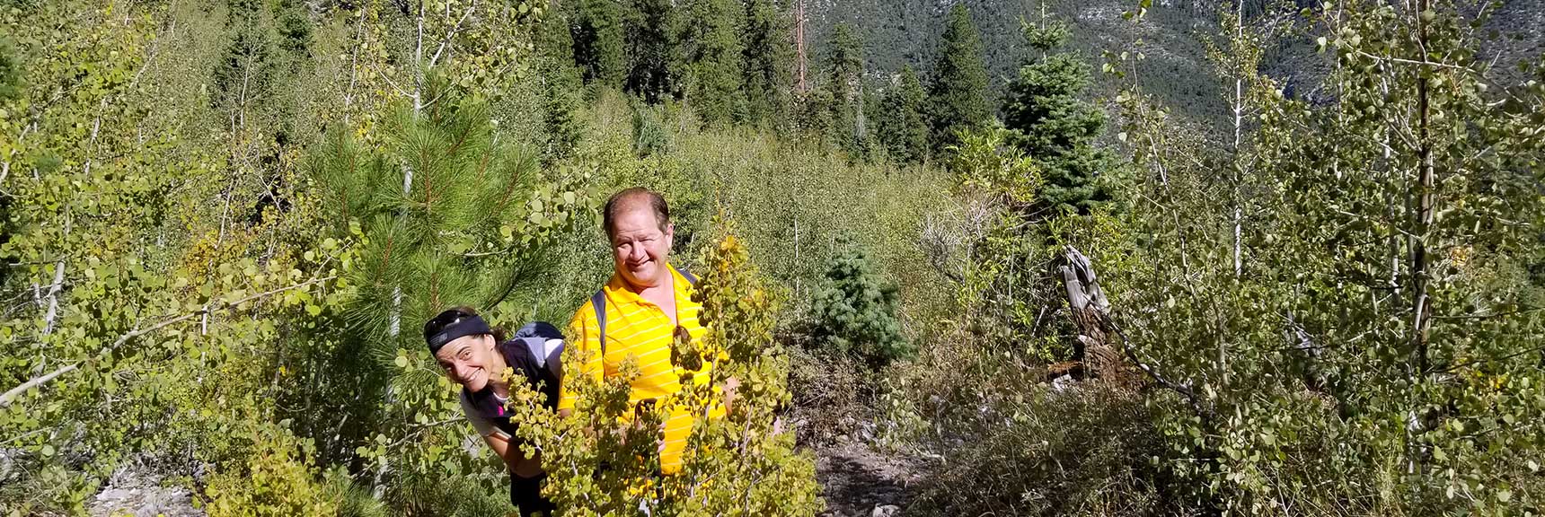 Where's Sharon? At Cathedral Rock in Mt Charleston Wilderness, Nevada