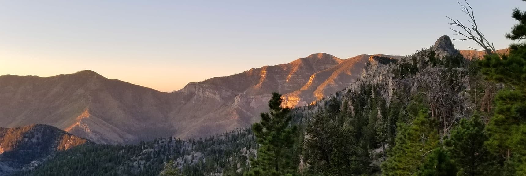 Harris Mt. and Griffith Peak Viewed from North Loop Trail, Nevada