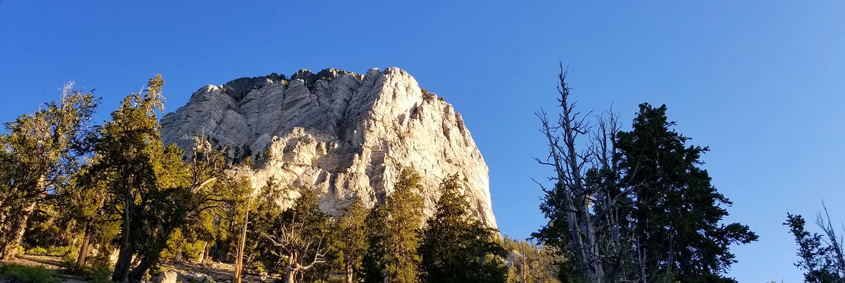 Mummy's Toe from Below on North Loop Trail, Nevada