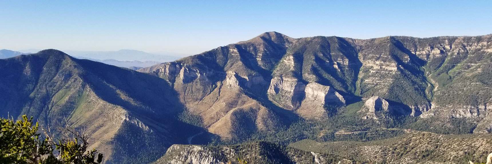 Entire Griffith Peak / Harris Mountain Circuit Viewed from Fletcher Peak Summit, Nevada