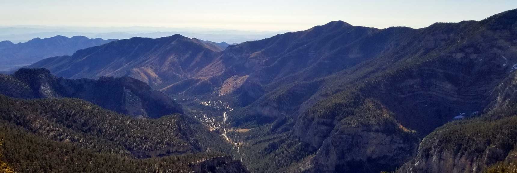 Kyle Canyon Viewed from Upper North Loop Trail, Spring Mountains, Nevada Slide 001