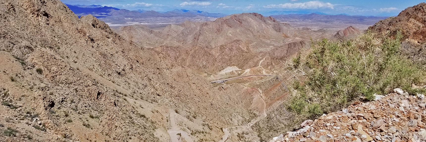 View Back Down Toward Trailhead for Frenchman Mountain, Nevada
