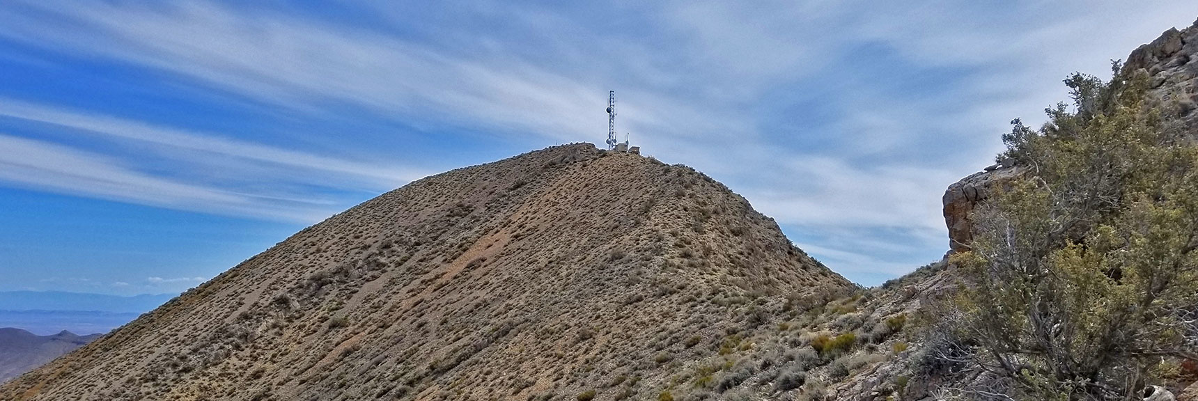 Closing in on the Gass Peak Eastern Summit from the Gass Peak Gauntlet Route | Gass Peak Eastern Summit Ultra-marathon Adventure, Nevada