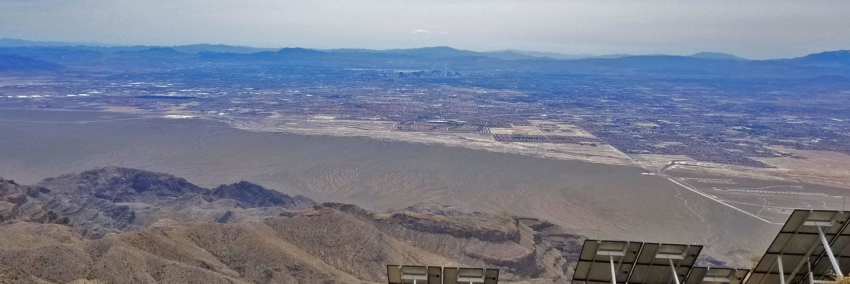 View South Toward Las Vegas from Gass Peak Eastern Summit | Gass Peak Eastern Summit Ultra-marathon Adventure, Nevada