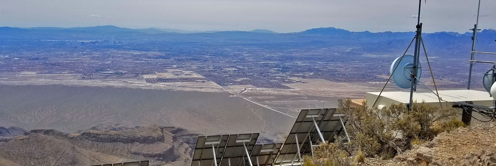 View South Toward Las Vegas from Gass Peak Eastern Summit | Gass Peak Eastern Summit Ultra-marathon Adventure, Nevada