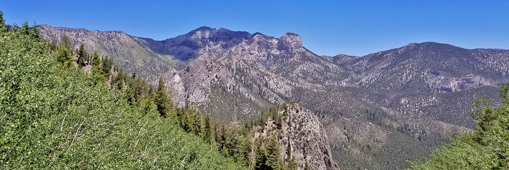 Cathedral Rock, Cockscomb Ridge, Mummy Mountain and Fletcher Peak | Cathedral Rock to South Ridge Kyle Canyon Summit, Nevada