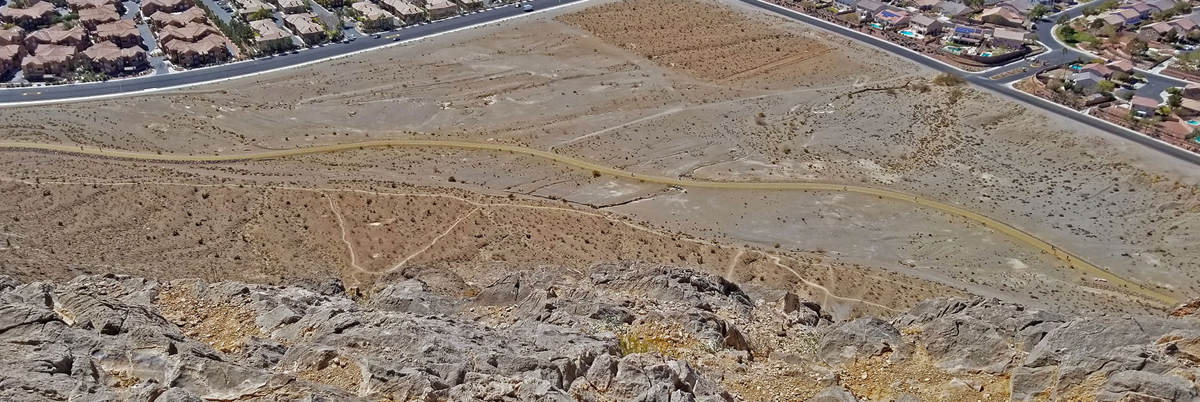 2 Trails Encircle Lone Mountain Base: Wide Multiuse Trail and Narrow Hiking Trail | Lone Mountain | Las Vegas, Nevada