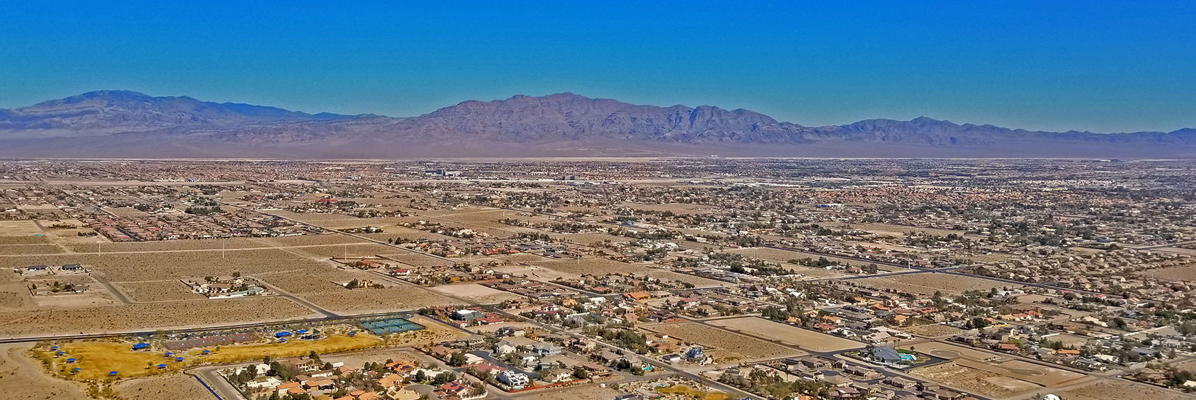 North Las Vegas with Gass Peak Backdrop | Lone Mountain | Las Vegas, Nevada