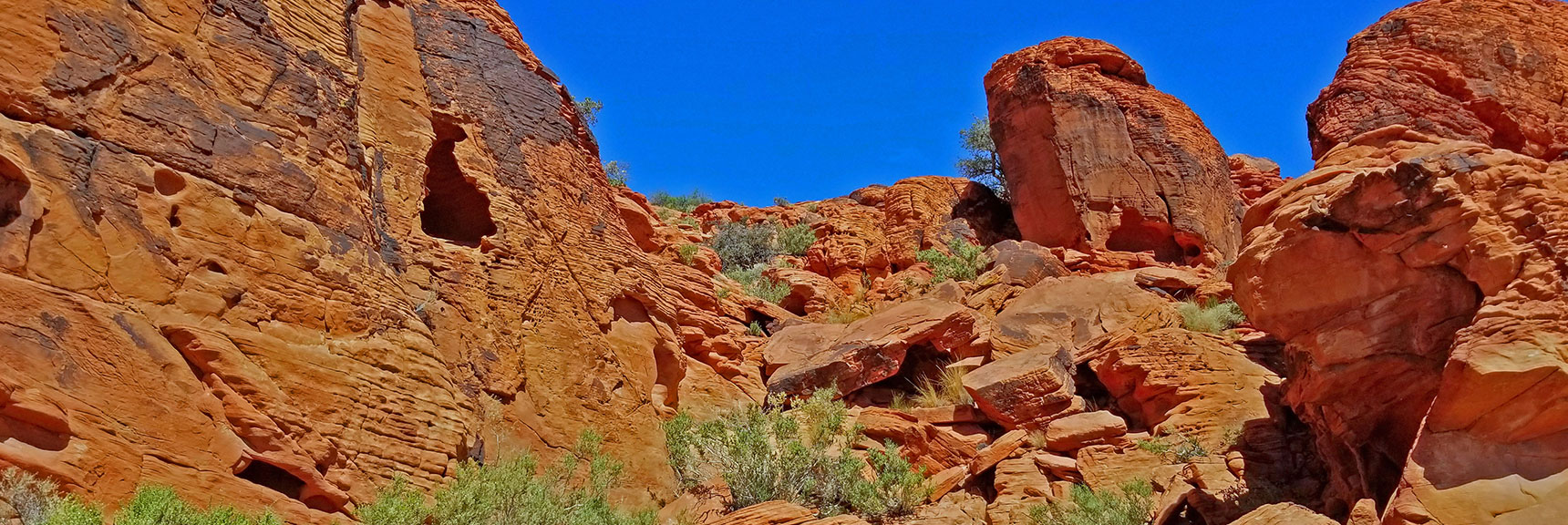 Wandering Amongst Rock Formations in Midst of Largest Section | Little Red Rock Las Vegas, Nevada, Near La Madre Mountains Wilderness