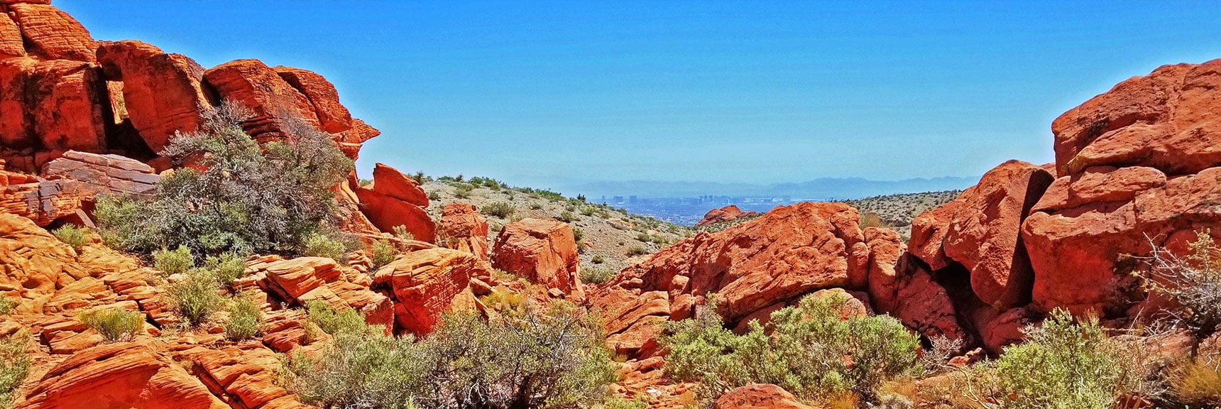 Nearing Lower Opening to Largest Section, Will Turn Left Back Toward Lake Mead Blvd. | Little Red Rock Las Vegas, Nevada, Near La Madre Mountains Wilderness