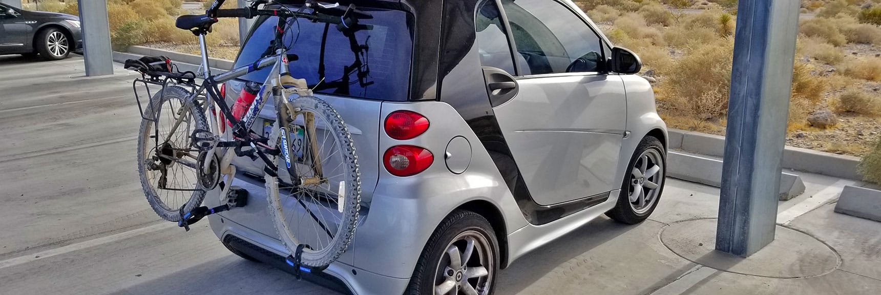 Smart Car Bike Rack Test | Sheep Range | Desert National Wildlife Refuge, Nevada