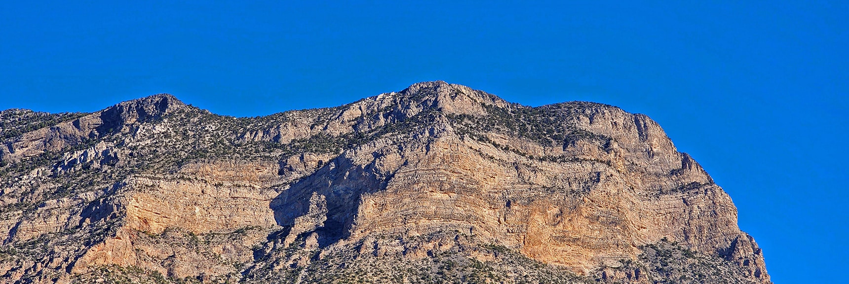 Cliff Band Summits at Burnt Peak Just Left of El Padre | Kyle Canyon Grand Crossing | Southern Half | Red Rock Canyon National Conservation Area, Nevada