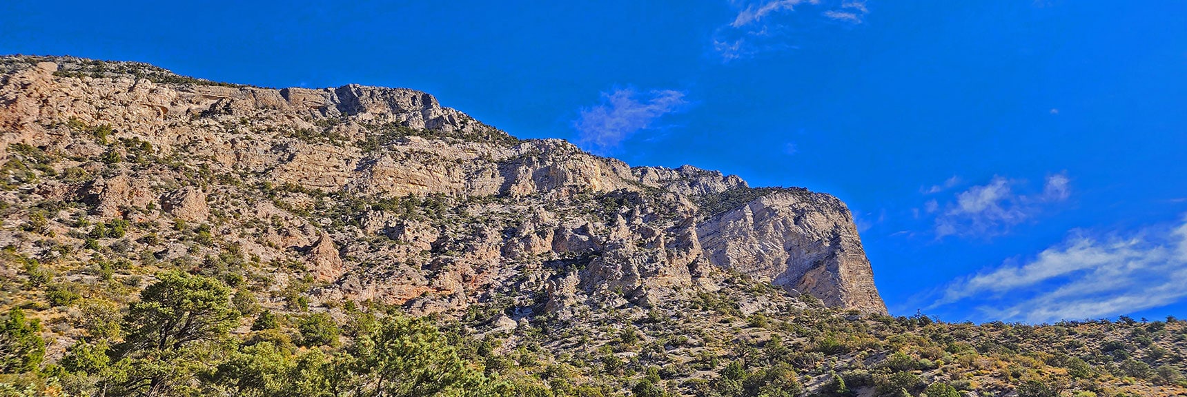 Routes Up El Padre Look Far More Imposing with Exposure | Kyle Canyon Grand Crossing | Southern Half | Red Rock Canyon National Conservation Area, Nevada