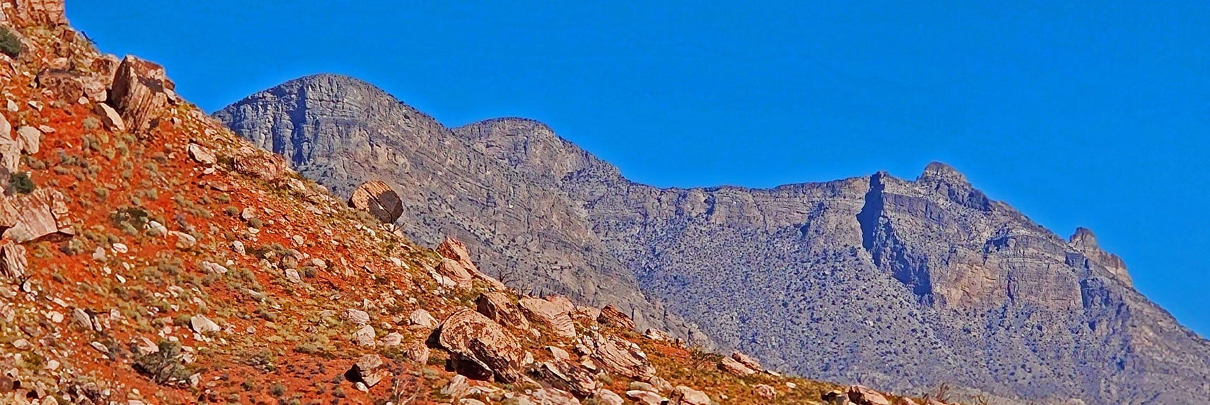 Turtlehead Peak (Left) with Damsel Peak Behind (Right) | Rock Climber Observations | Pine Creek Canyon | Rainbow Mountain Wilderness, Nevada