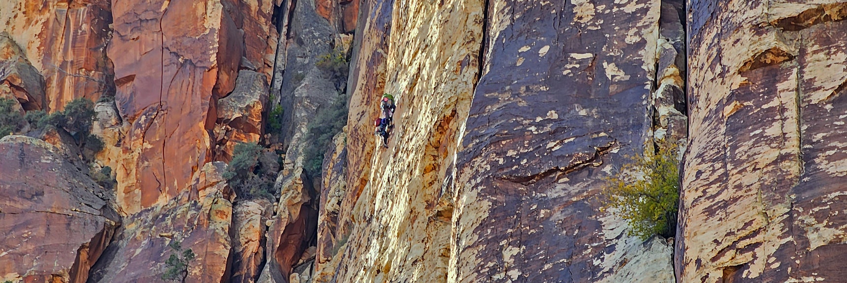 Rock Climbers on Rainbow Mountain Eastern Cliffs | Rainbow Mountain Eastern Cliffs Rock Climbers | Rainbow Mountain Wilderness, Nevada