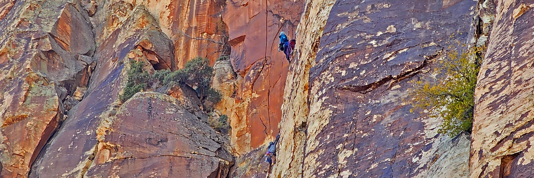 Rock Climbers on Rainbow Mountain Eastern Cliffs | Rainbow Mountain Eastern Cliffs Rock Climbers | Rainbow Mountain Wilderness, Nevada