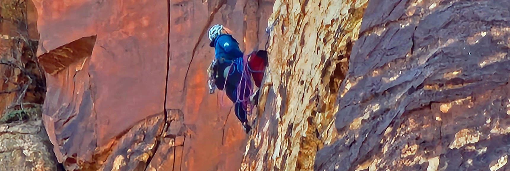 Rock Climber on Rainbow Mountain Eastern Cliffs | Rainbow Mountain Eastern Cliffs Rock Climbers | Rainbow Mountain Wilderness, Nevada