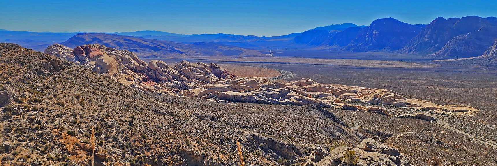 Rapid Ascent on Alternate Route. Canyon Opening Up Below. | Turtlehead Peak | Red Rock Canyon National Conservation Area, Nevada
