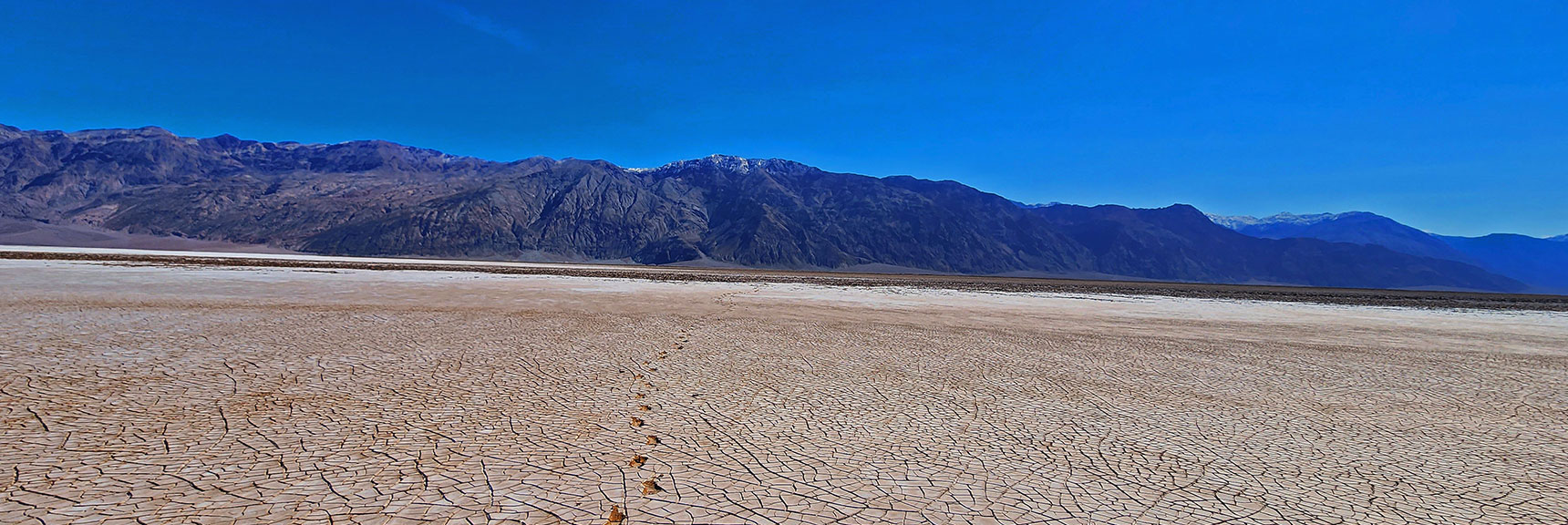View Back East Across Another Soggy Mud Stretch | Death Valley Crossing | Death Valley National Park, California | David Smith | LasVegasAreaTrails.com