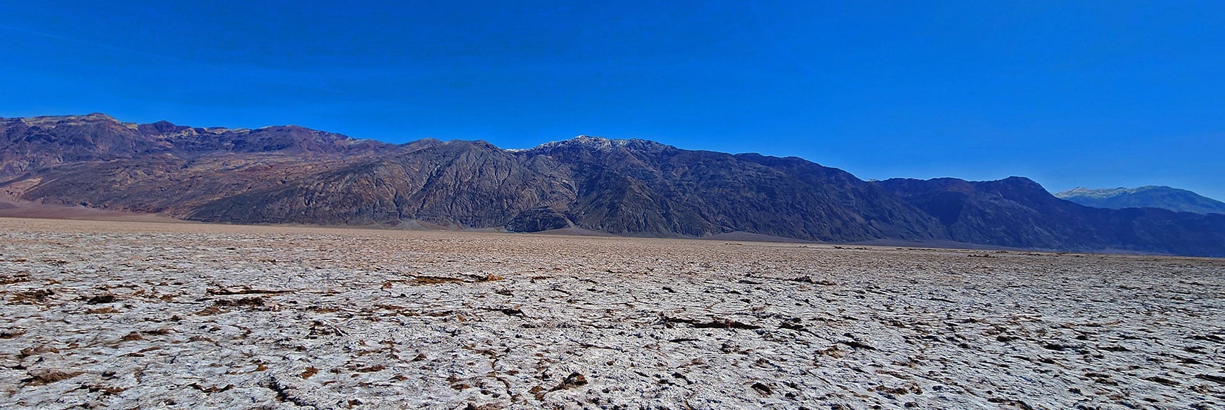 View East Toward Black Mountains. Starting Point is Canyon Below Snow Caps | Death Valley Crossing | Death Valley National Park, California | David Smith | LasVegasAreaTrails.com