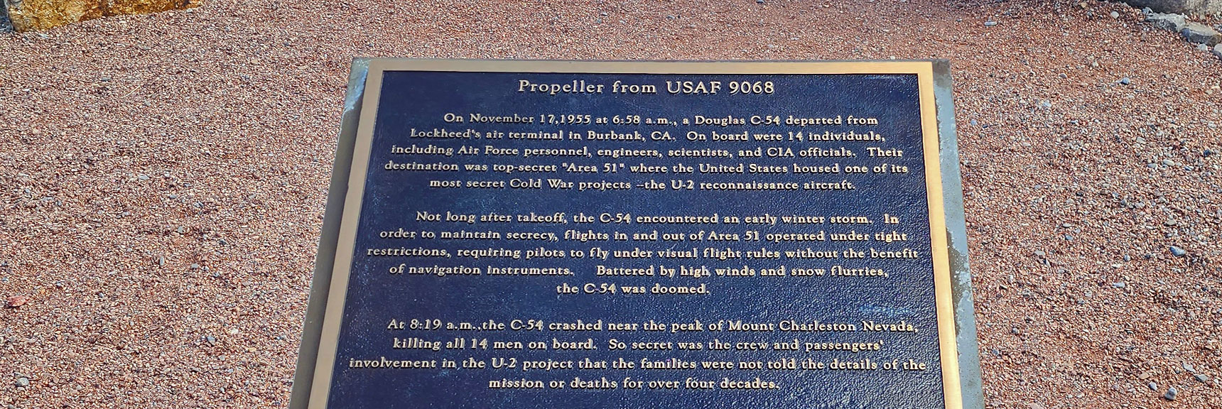 Details of Plane Crash | Spring Mountains Visitor Gateway | Mt. Charleston Wilderness | Spring Mountains, Nevada