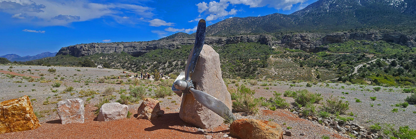 C-54 Propeller with Escarpment Background | Spring Mountains Visitor Gateway | Mt. Charleston Wilderness | Spring Mountains, Nevada