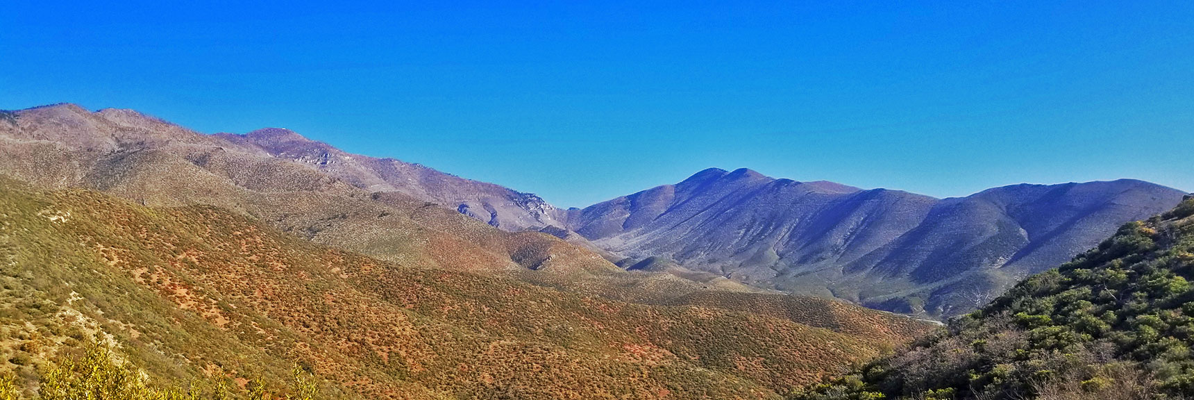 Griffith Peak (left), Wilson Ridge Ascending to Harris Mt. (right). | Wilson Ridge | Lovell Canyon, Nevada