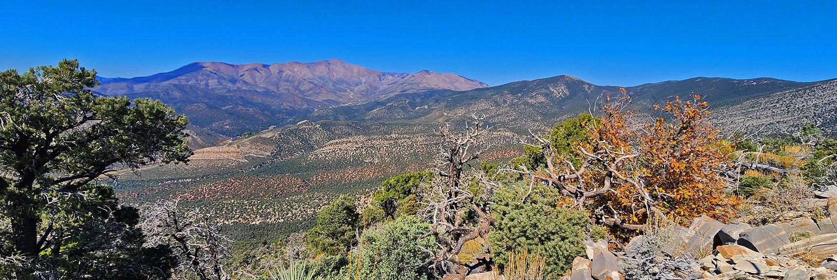 North View to Upper Lovell Canyon from that Cairn High Point. | Mini Matterhorn Pinnacle North Twin | Wilson Ridge | Lovell Canyon & Rainbow Mountains, Nevada