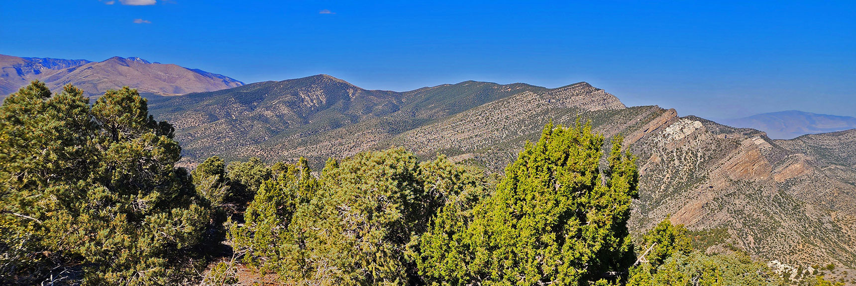 Wilson Ridgeline North of Observation Point. Saddle Below May Be Passage Between Lovell & Red Rock Canyons | Mini Matterhorn Pinnacle North Twin | Wilson Ridge | Lovell Canyon & Rainbow Mountains, Nevada
