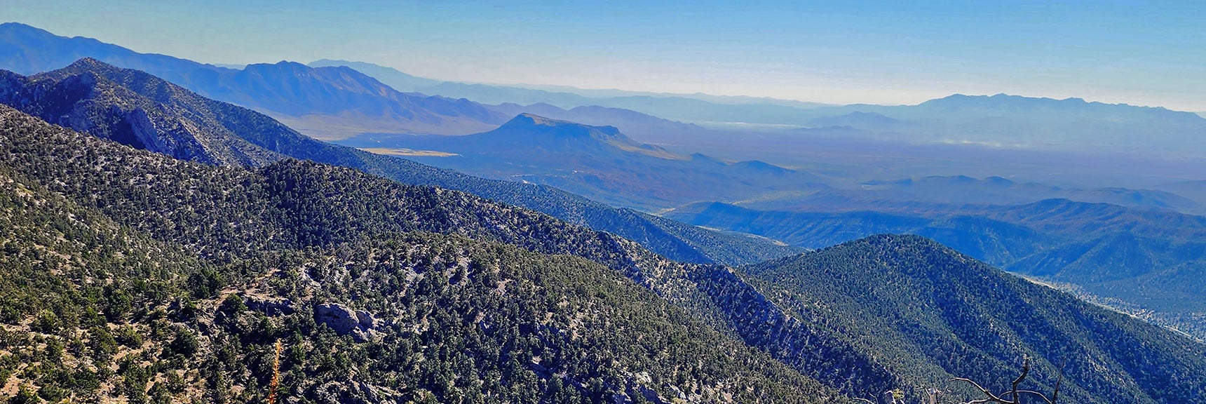 View Southwest Down Rocky Gap's North Approach Ridge to Lovell Canyon Beyond | Red Rock Summit Loop | Wilson Ridge | Lovell Canyon, Nevada