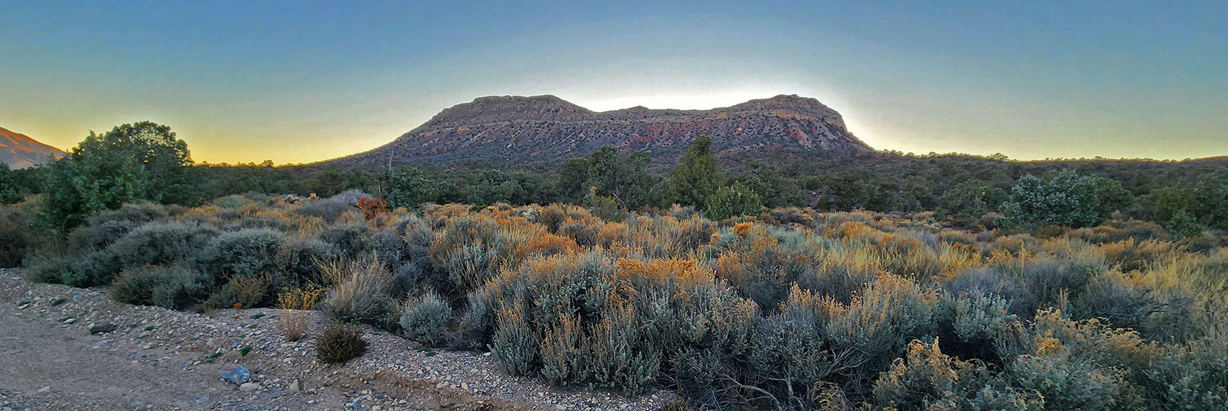 SW View Toward Landmark Bluff from Lovell Canyon Road Near Salt Grass Road | Landmark Bluff Circuit | Lovell Canyon, Nevada