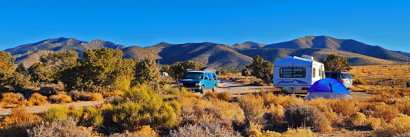 Sunrise on Saltgrass Road | Lovell Canyon Camping, Nevada | David Smith | LasVegasAreaTrails.com