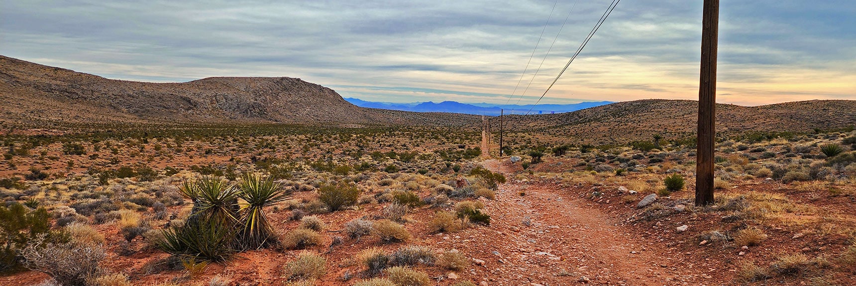 Head South on Gene's Trail, Turn East onto Powerline Maintenance Rd | Damsel Peak Southeastern Slope | Calico & Brownstone Basins, Nevada