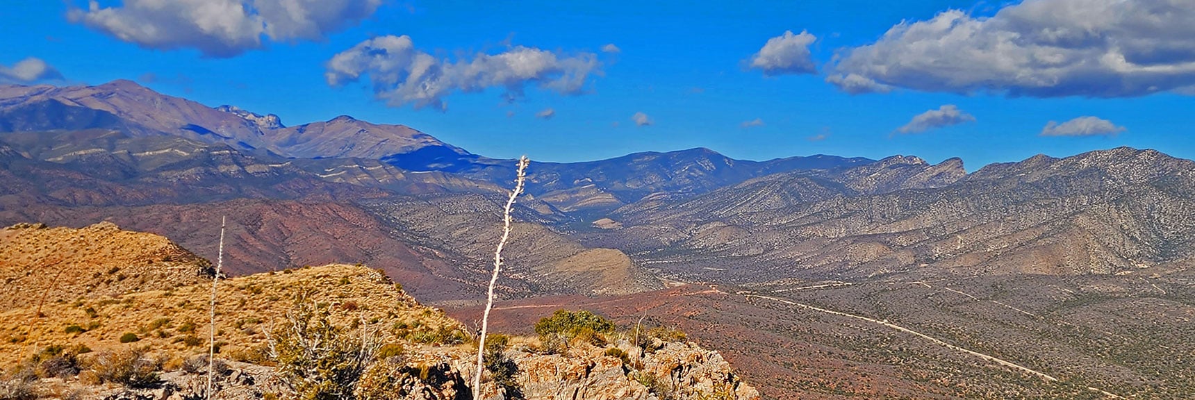 Larger View of Wilson Ridge on East Side of Lovell Canyon | Landmark Bluff Summit | Lovell Canyon, Nevada