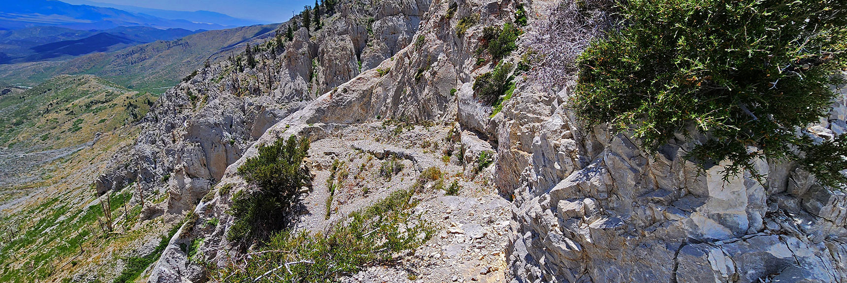 Harris/Griffith Saddle Trail Through the Mid-Saddle Cliffs | Lovell Canyon Ridgelines | Lovell Canyon, Nevada
