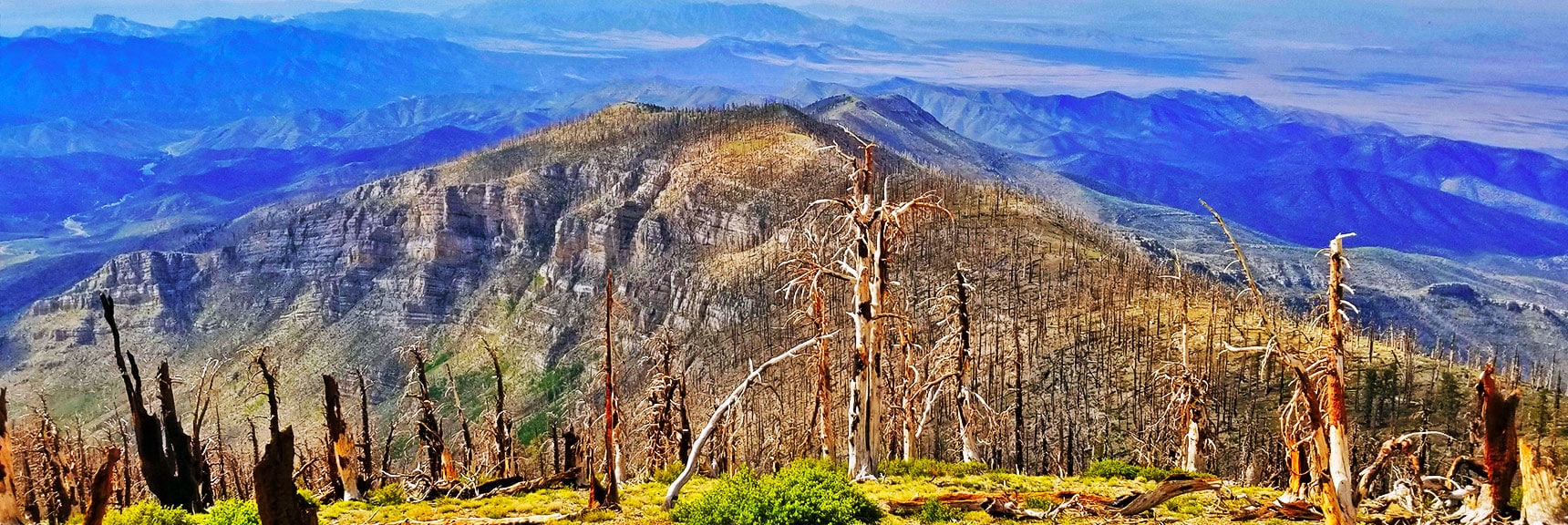 View Down Sexton Ridge from Near Griffith Peak | Lovell Canyon Ridgelines | Lovell Canyon, Nevada