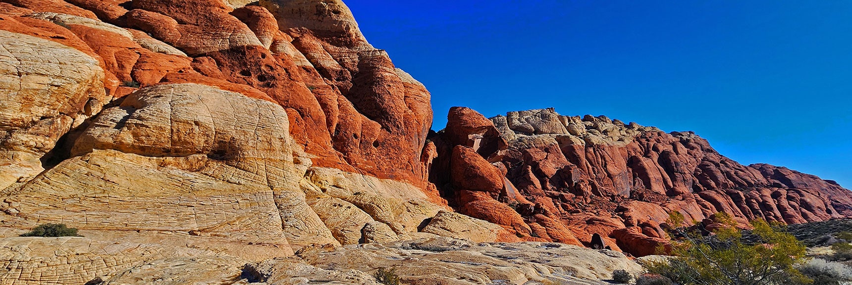 View Back Along Artistically Sculpted Calico Hills | 3 Basin Circuit | Calico Basin, Brownstone Basin, Red Rock Canyon, Nevada