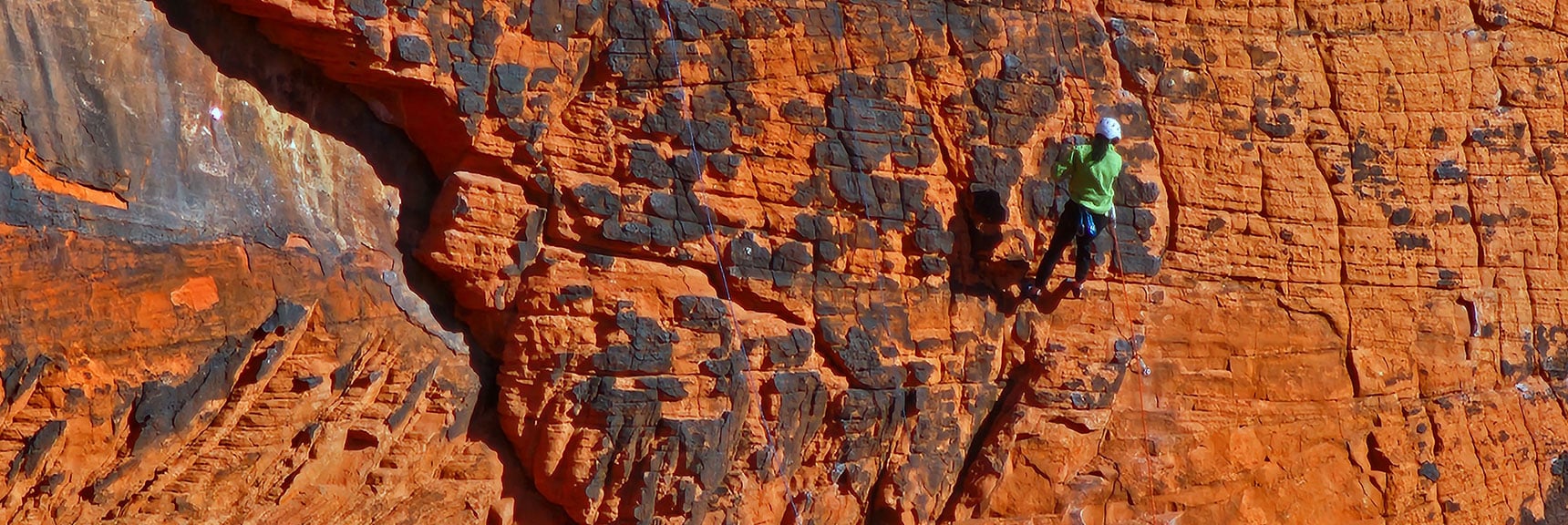 Another Advanced Rock Climber. Very Popular Rock Climbing Destination. | Lower Calico Hills Loop | Calico Basin & Red Rock Canyon, Nevada