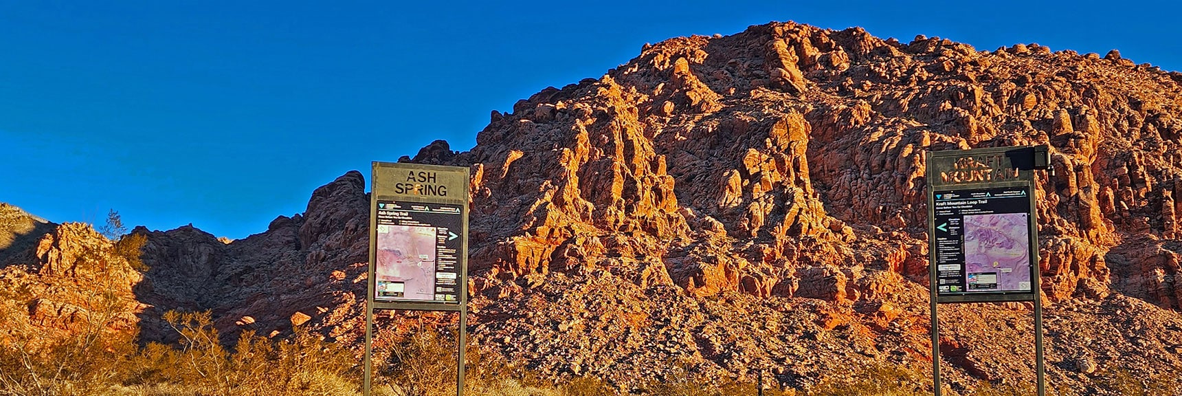 Take the Ash Spring Trail at the Upper End of the Parking Area | Upper Calico Hills Loop | Calico Basin and Red Rock Canyon, Nevada