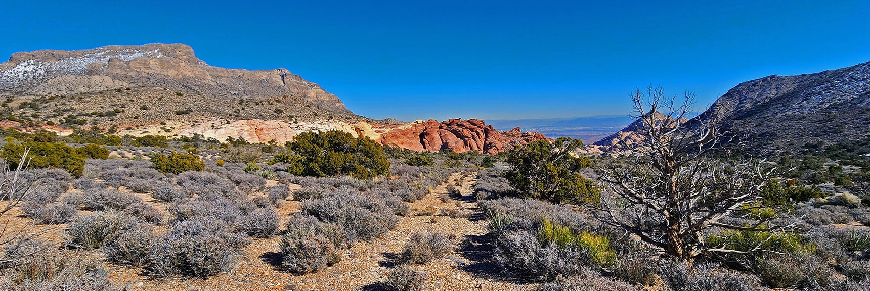 Detour to Brownstone Calico Hills Ephemeral Reservoir. | Brownstone Trail | Calico Basin | Brownstone Basin | La Madre Mountains Wilderness, Nevada