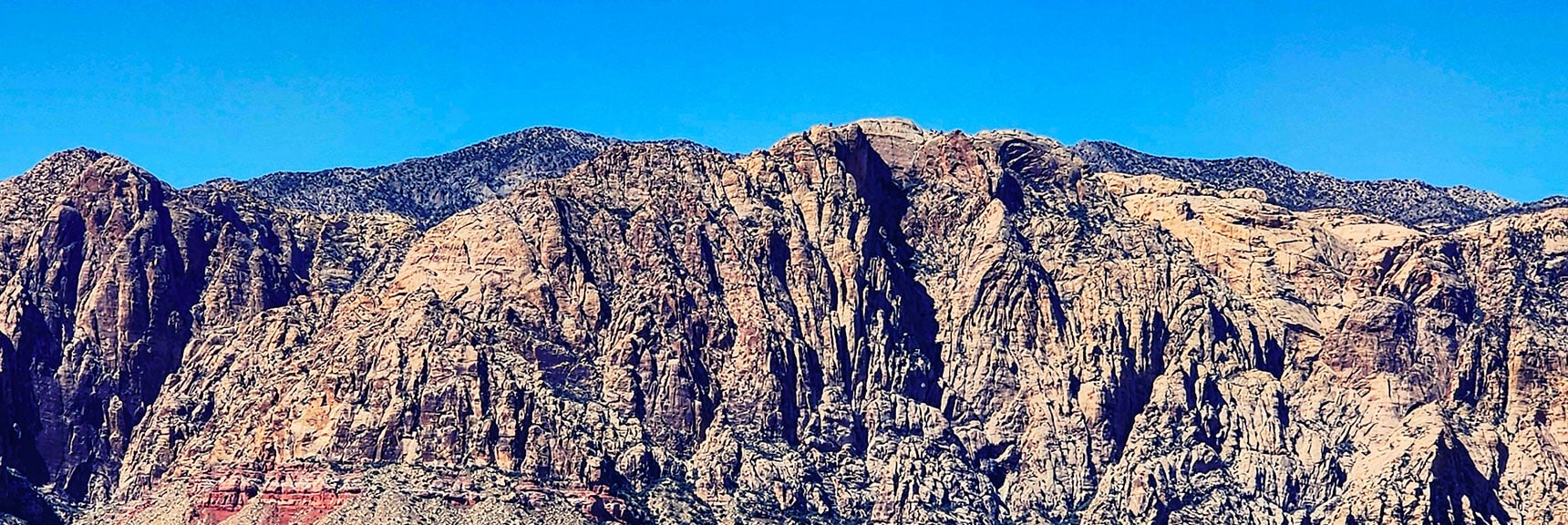 Next is Little Zion Area to Right of Hidden Peak & Monument Peaks. | Blue Diamond Hill Southern Ridgelines | Red Rock Canyon, Nevada
