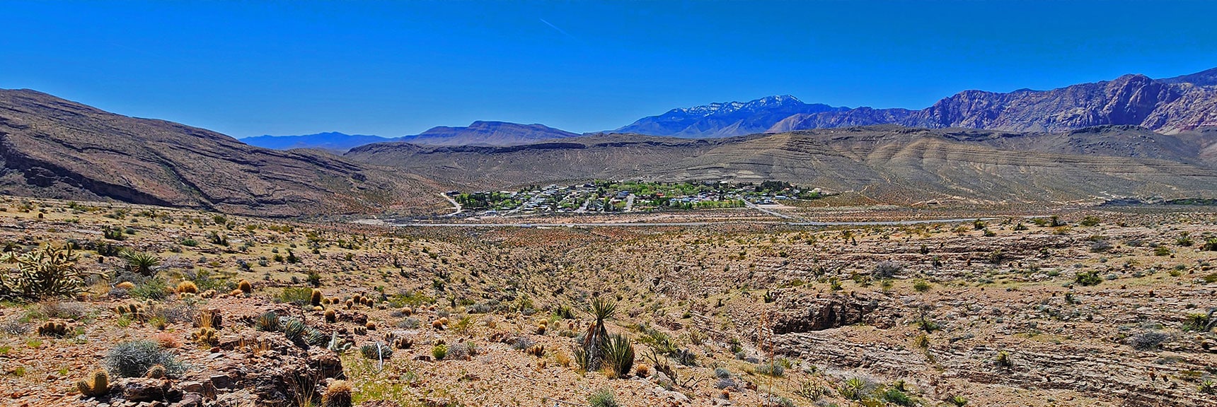 Right (North) Side of Ridge is Far More Gentle. Continuing Toward Blue Diamond Town. | Blue Diamond Hill Southern Ridgelines | Red Rock Canyon, Nevada