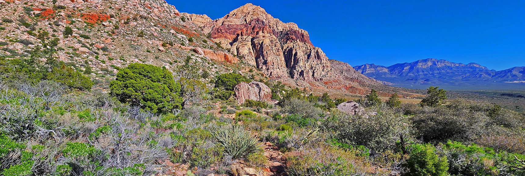 Final Stretch on Knoll Trail: Lowering Body Temperature in Shade of Boulders | Red Rock Search and Rescue, Nevada | Saved Me from Serious Heat Exhaustion & Dehydration