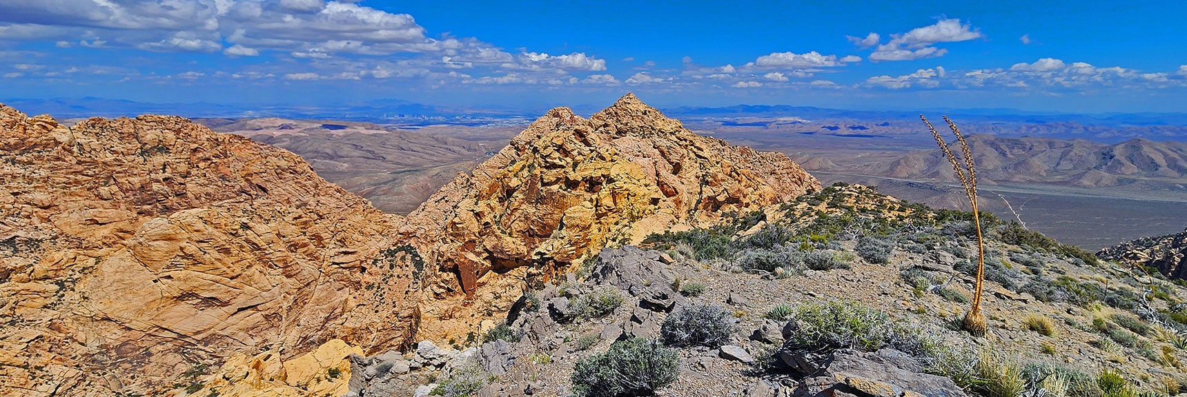 Mountain Spring Peak is the Descent Point Toward Black Velvet Peak | Black Velvet Peak | Rainbow Mountain Wilderness, Nevada