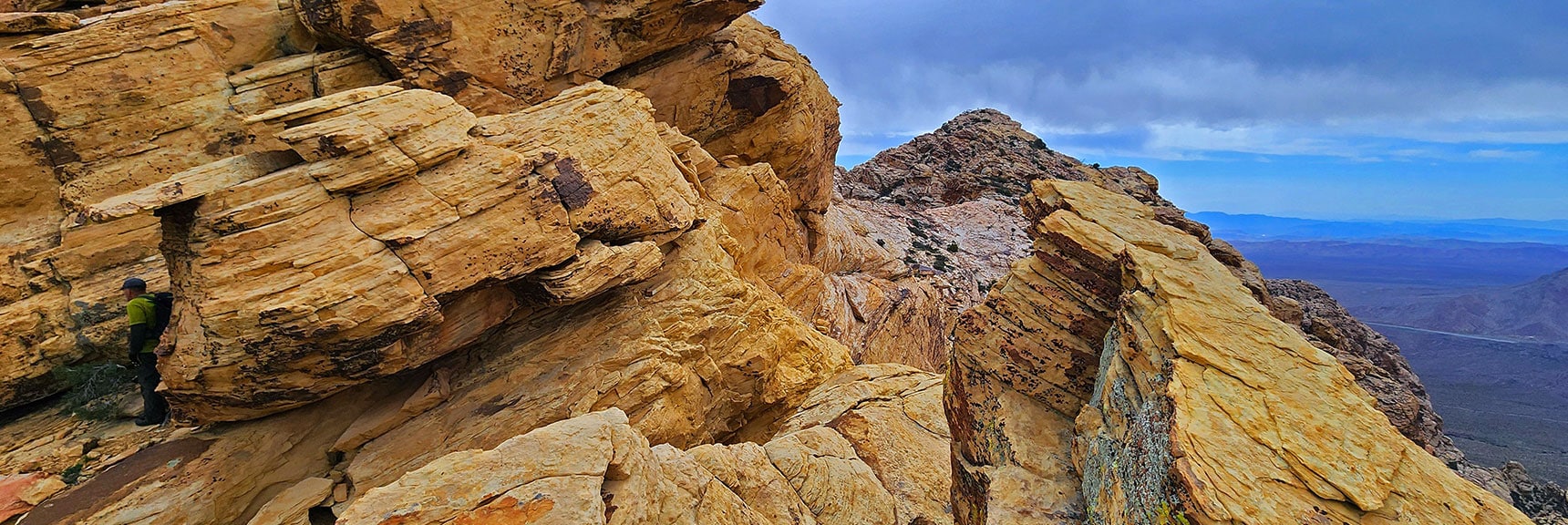 Now Heading Toward the Higher of the Two Peaks | Black Velvet Peak | Rainbow Mountain Wilderness, Nevada