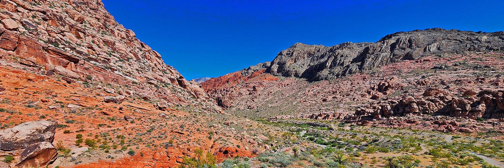 Enter the Lower Opening of Gateway Canyon Between Kraft Mt. & Gray Cap Ridge | Gateway Canyon, Gray Cap Ridge, Brownstone Basin | Calico & Brownstone Basins, Nevada