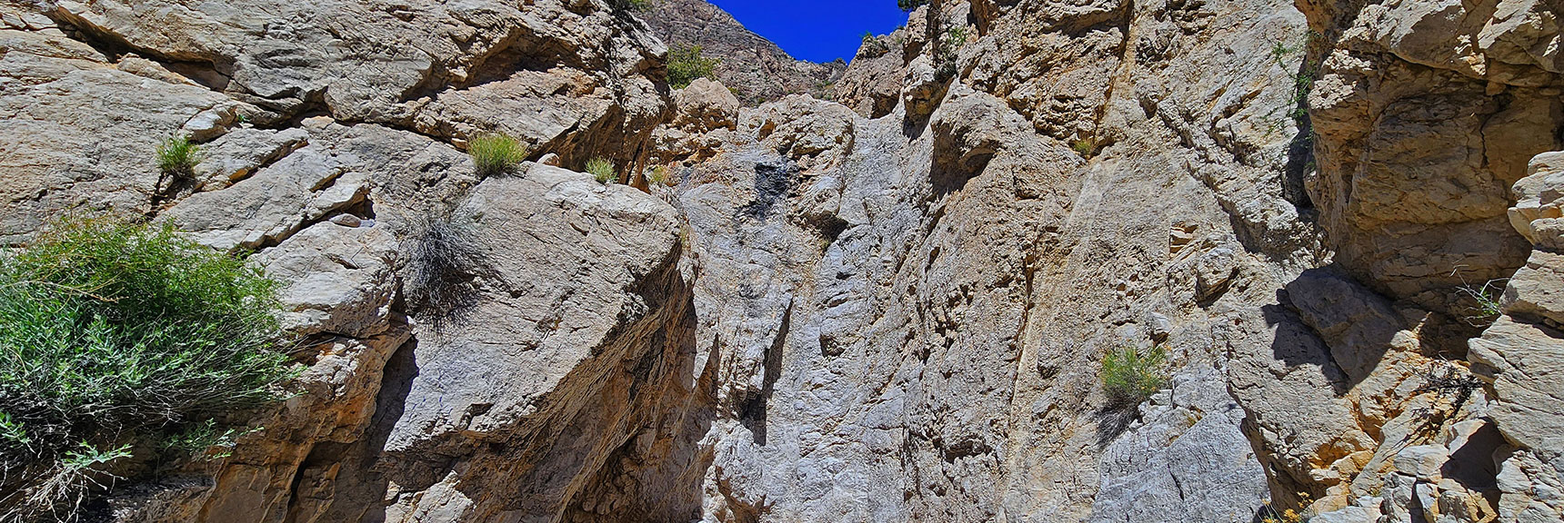 Limestone Dry Fall Barriers Become More Imposing. There's Always a Bypass. | Gateway Canyon, Gray Cap Ridge, Brownstone Basin | Calico & Brownstone Basins, Nevada