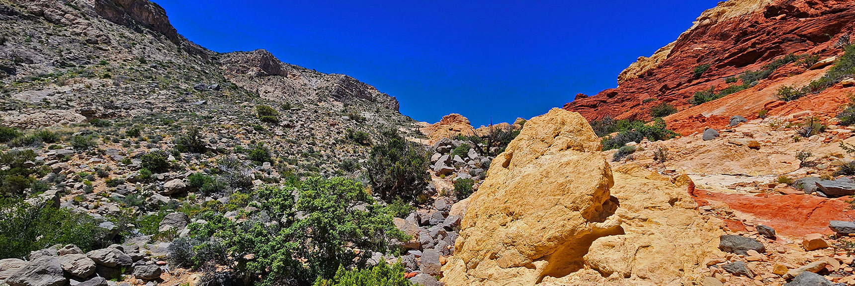 Emerging Now into the Sandstone Area Above Gateway Canyon | Gateway Canyon, Gray Cap Ridge, Brownstone Basin | Calico & Brownstone Basins, Nevada